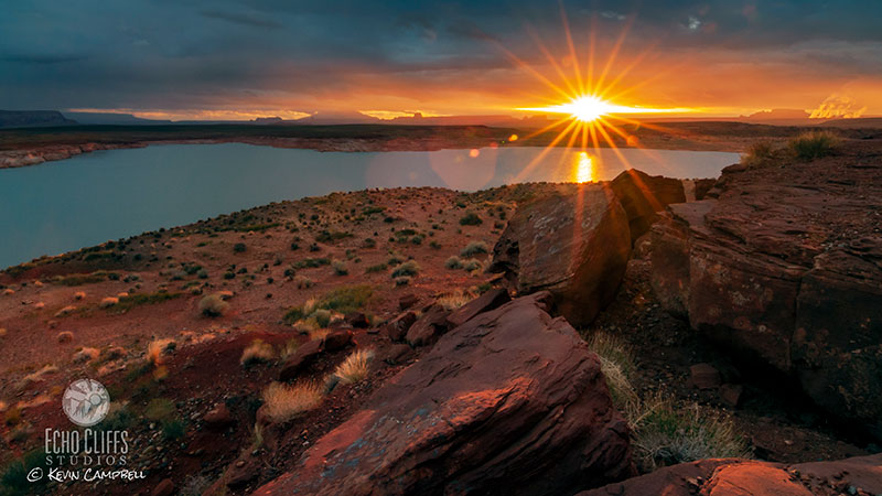 Cherish images of the setting sun as it paints the sky in an abundance of vibrant colors.